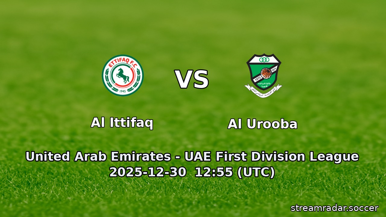 Al Ittifaq vs Al Urooba