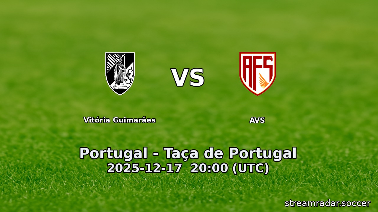 Vitória Guimarães vs AVS
