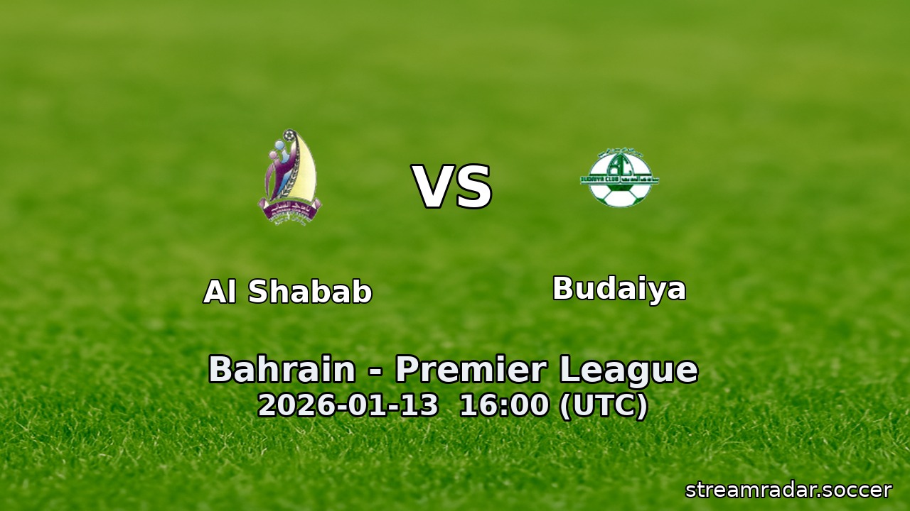Al Shabab vs Budaiya