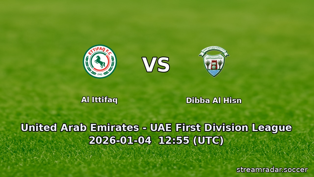 Al Ittifaq vs Dibba Al Hisn