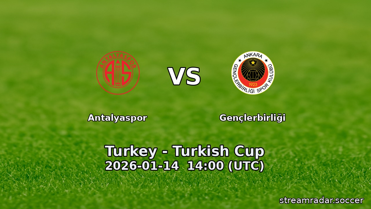 Antalyaspor vs Gençlerbirliği