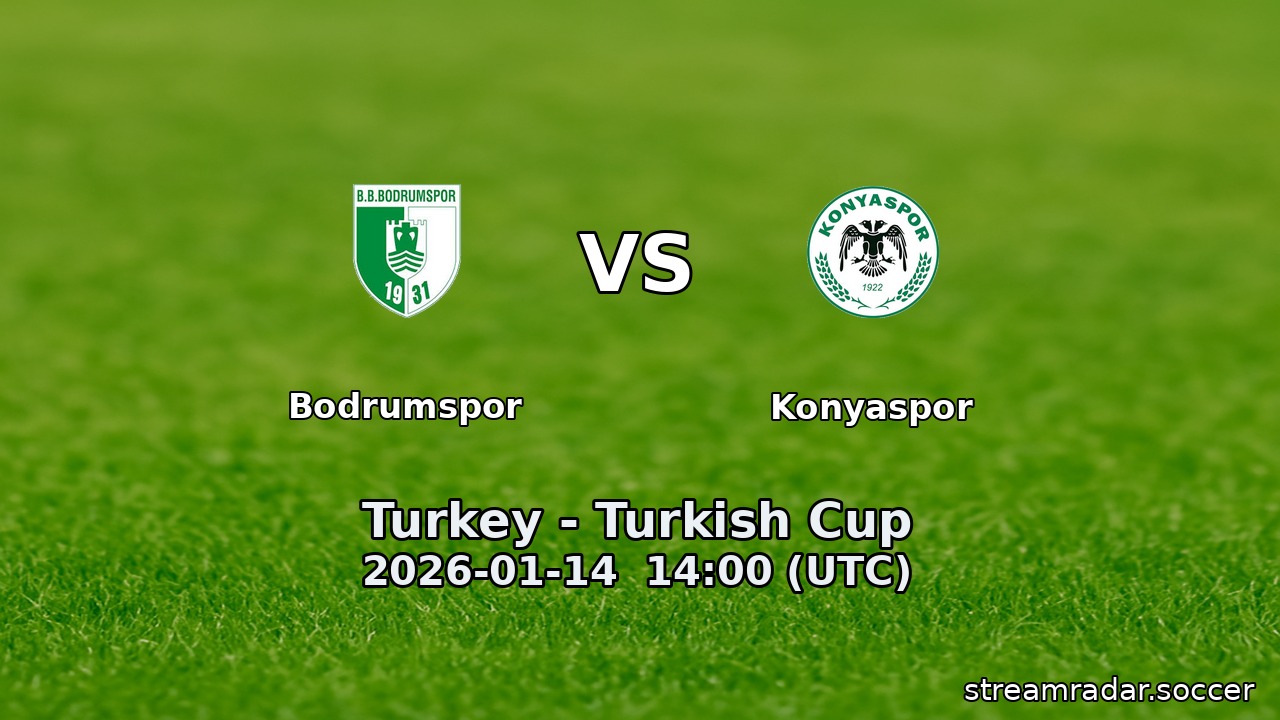 Bodrumspor vs Konyaspor