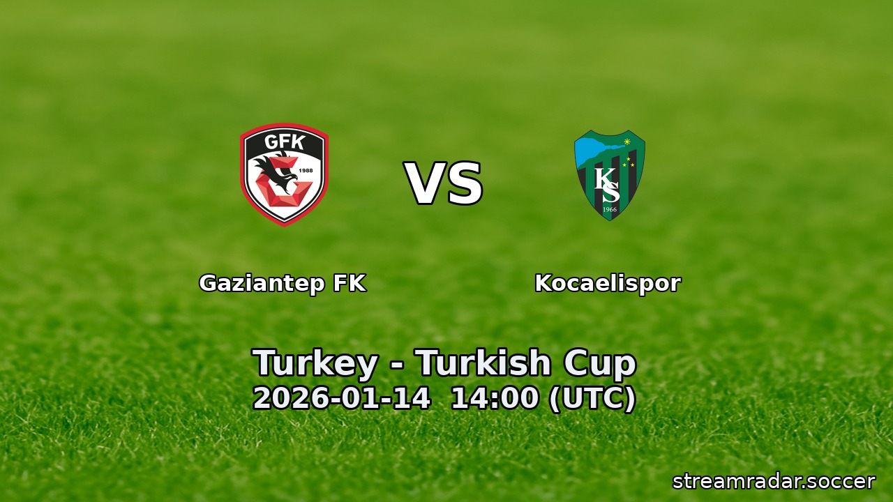 Gaziantep FK vs Kocaelispor