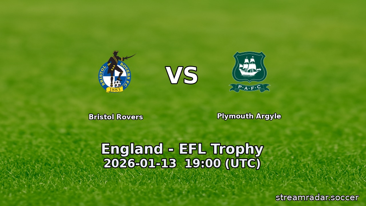 Bristol Rovers vs Plymouth Argyle