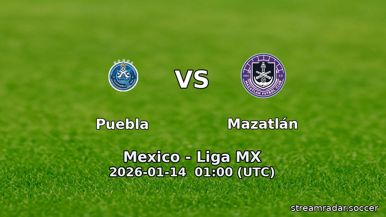 Puebla vs Mazatlán