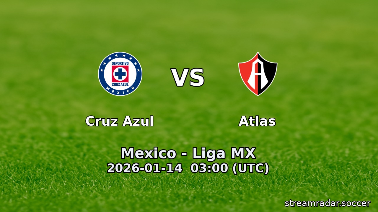 Cruz Azul vs Atlas