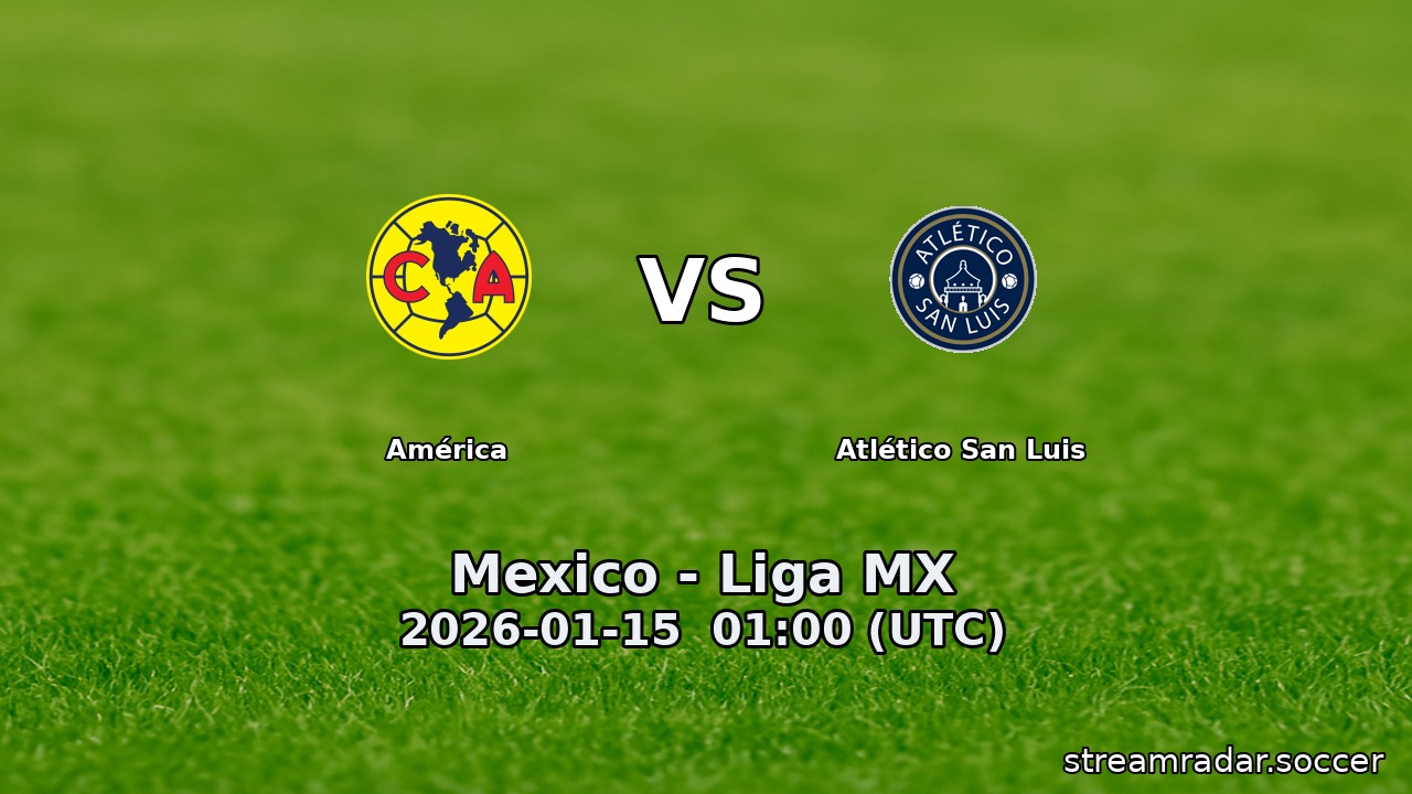 América vs Atlético San Luis