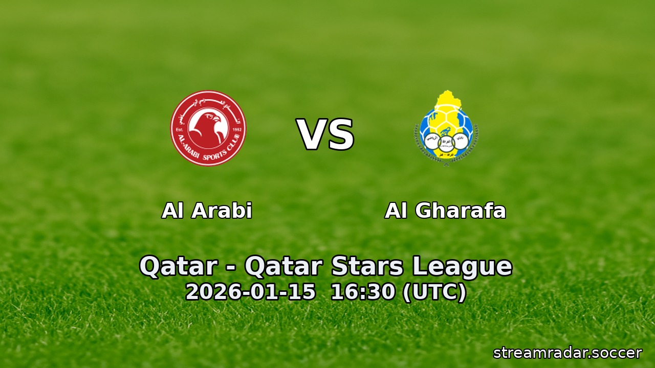 Al Arabi vs Al Gharafa