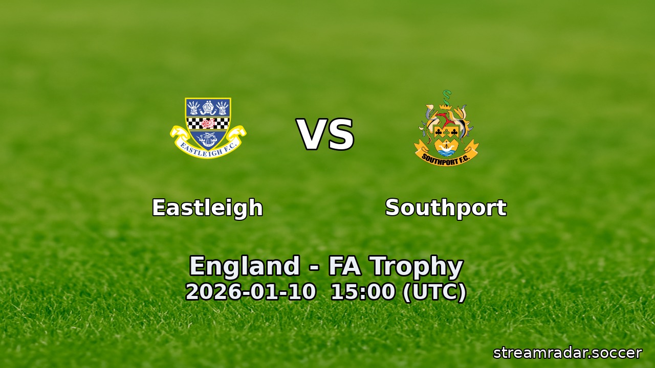 Eastleigh vs Southport