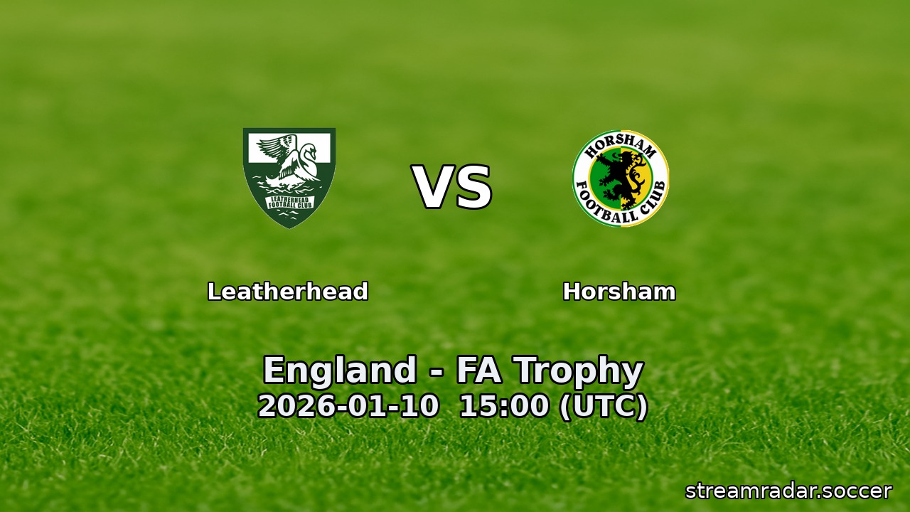 Leatherhead vs Horsham