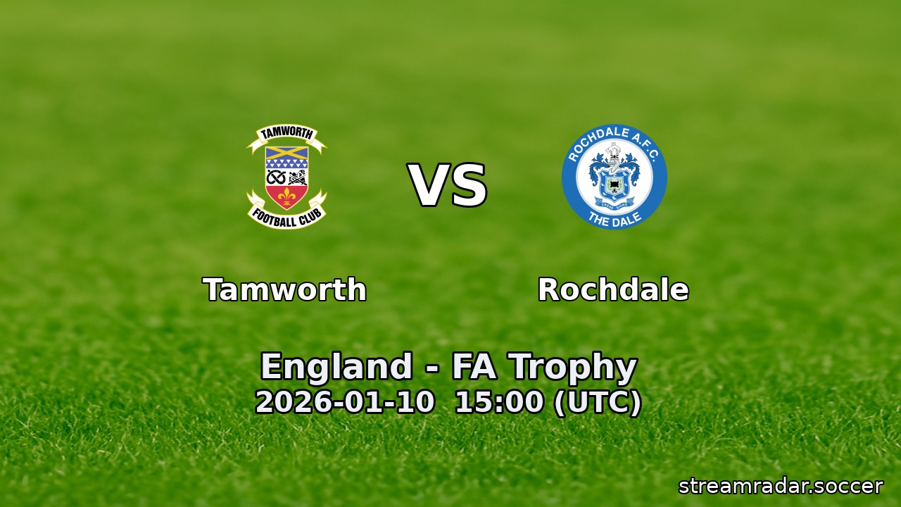 Tamworth vs Rochdale