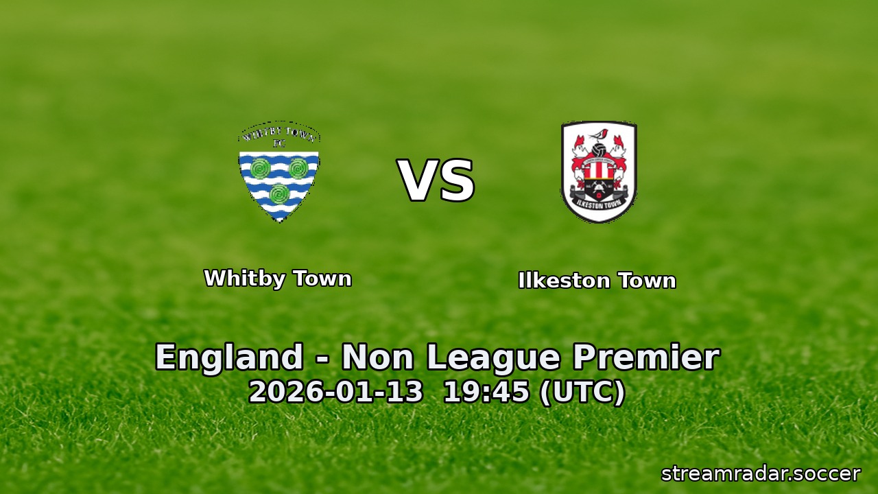 Whitby Town vs Ilkeston Town
