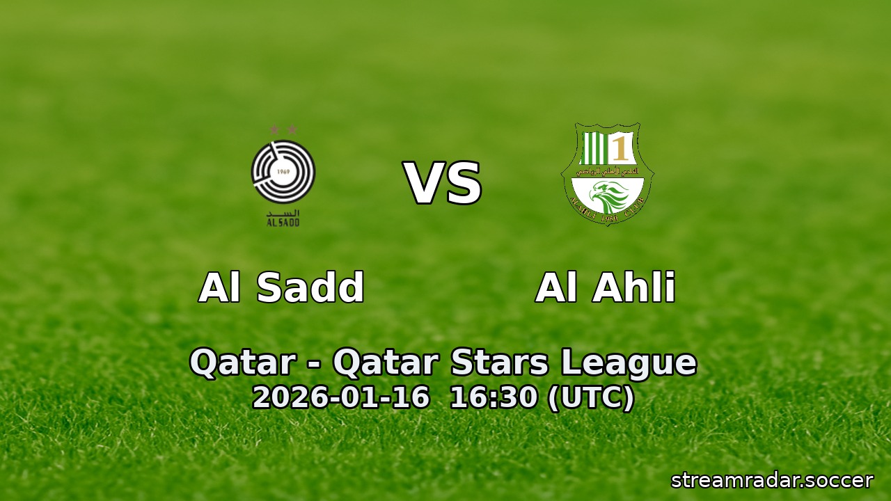 Al Sadd vs Al Ahli