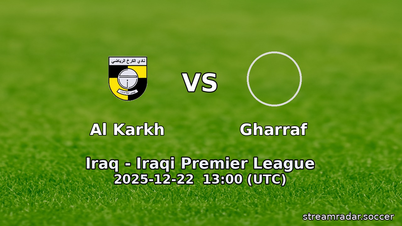 Al Karkh vs Gharraf