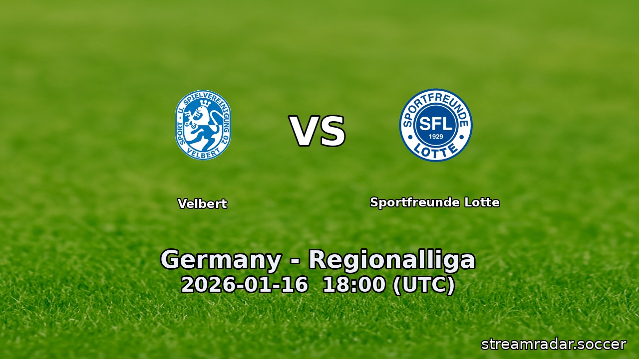 Velbert vs Sportfreunde Lotte