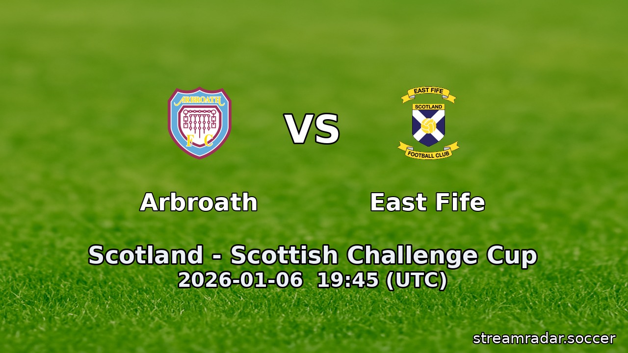 Arbroath vs East Fife