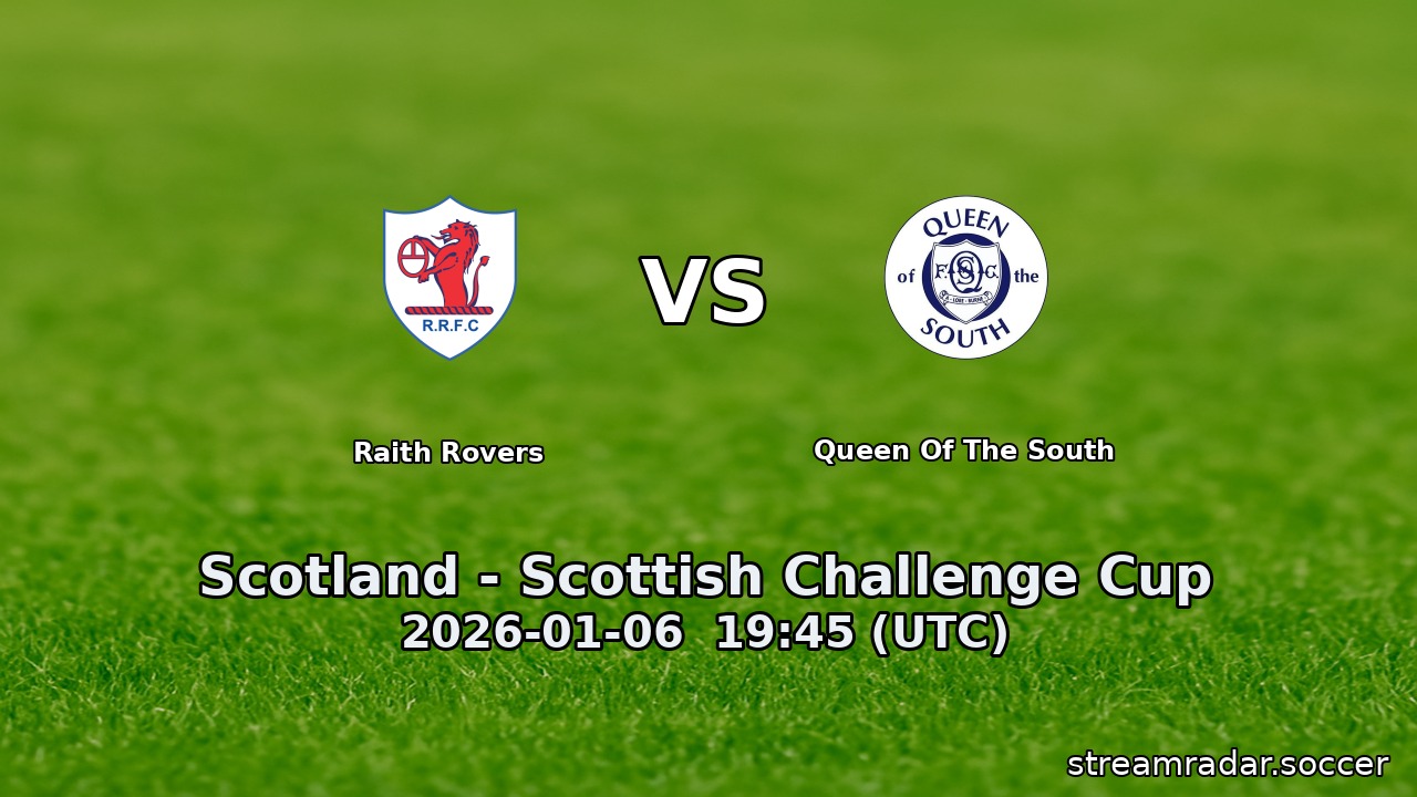 Raith Rovers vs Queen Of The South