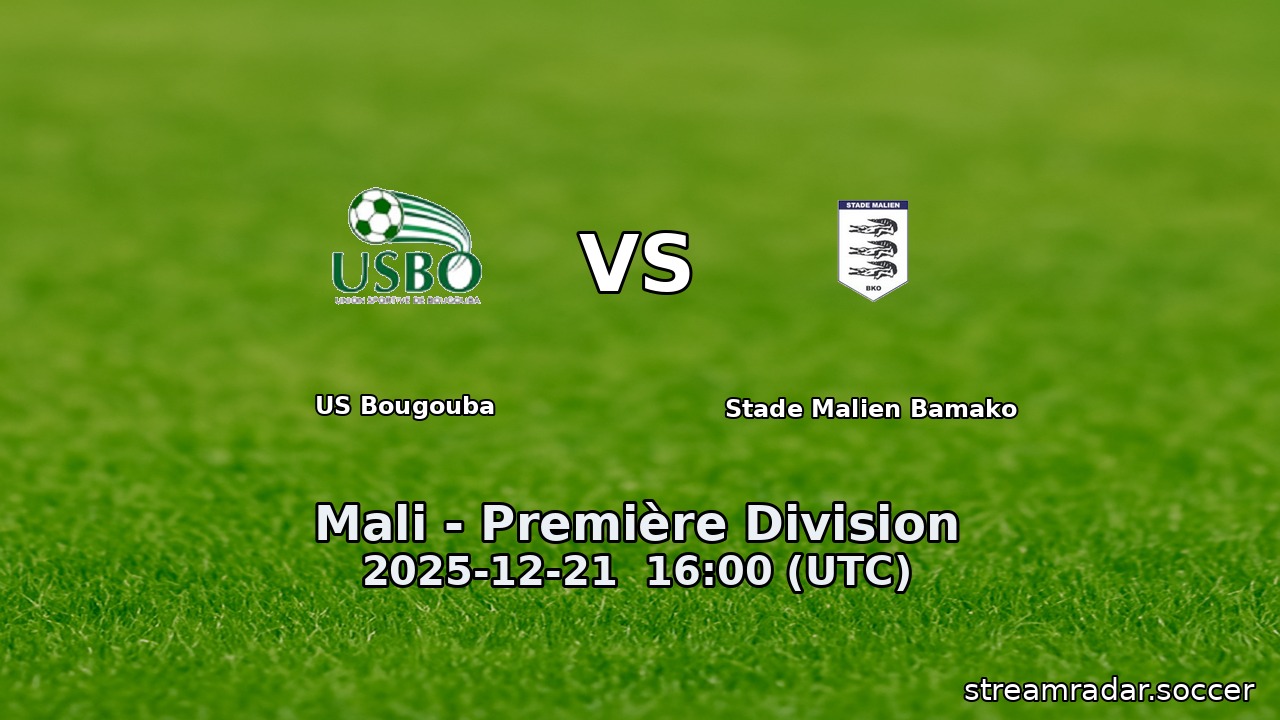 US Bougouba vs Stade Malien Bamako