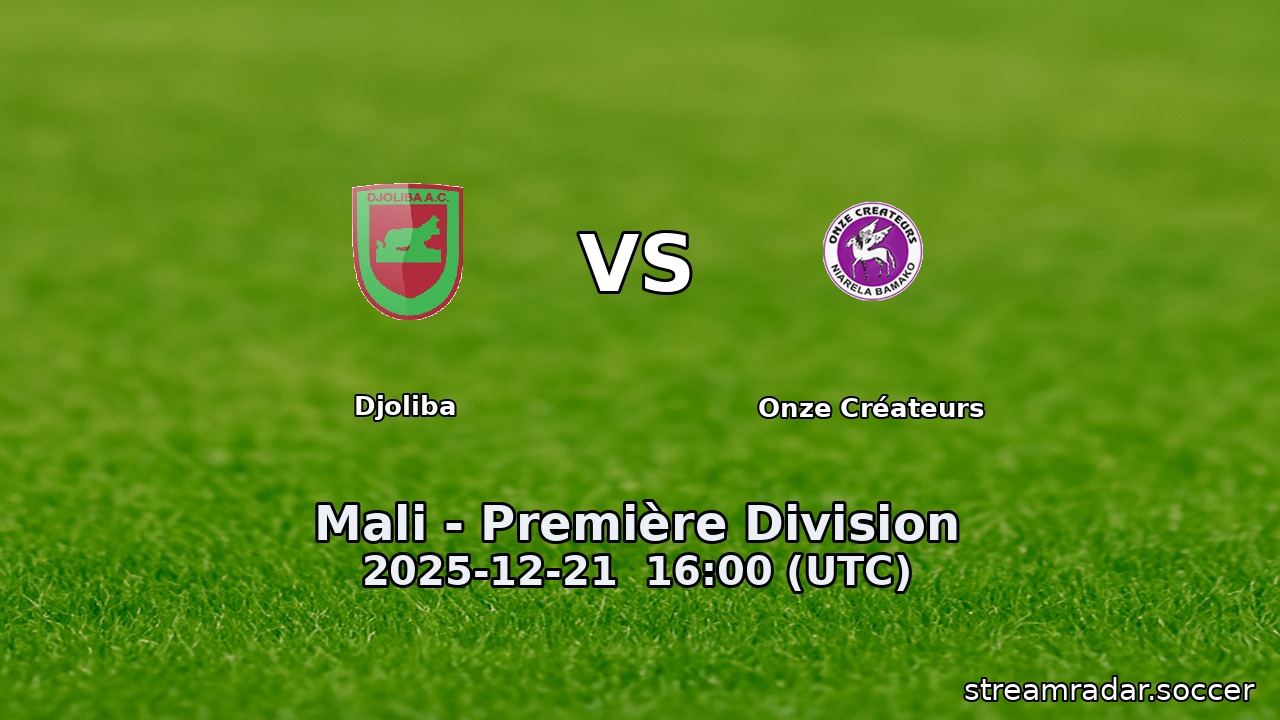 Djoliba vs Onze Créateurs