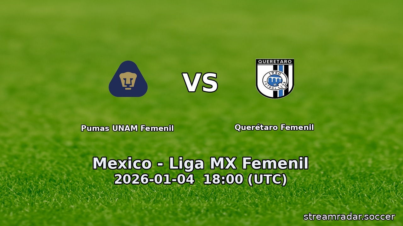 Pumas UNAM Femenil vs Querétaro Femenil