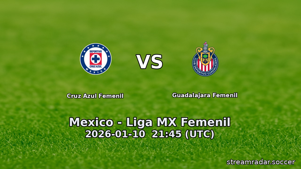 Cruz Azul Femenil vs Guadalajara Femenil