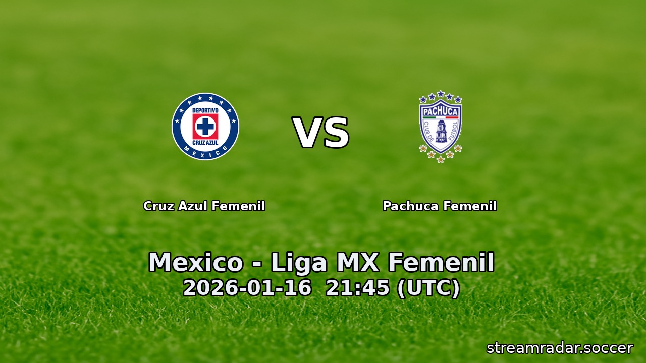 Cruz Azul Femenil vs Pachuca Femenil