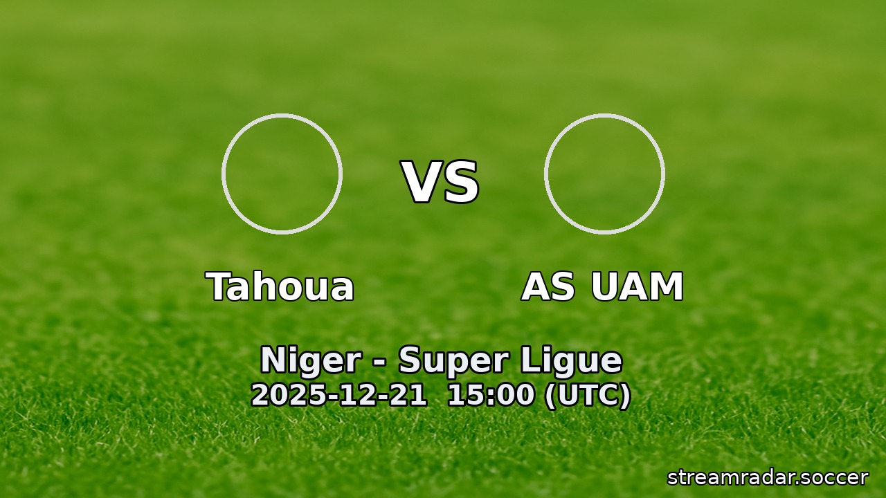 Tahoua vs AS UAM