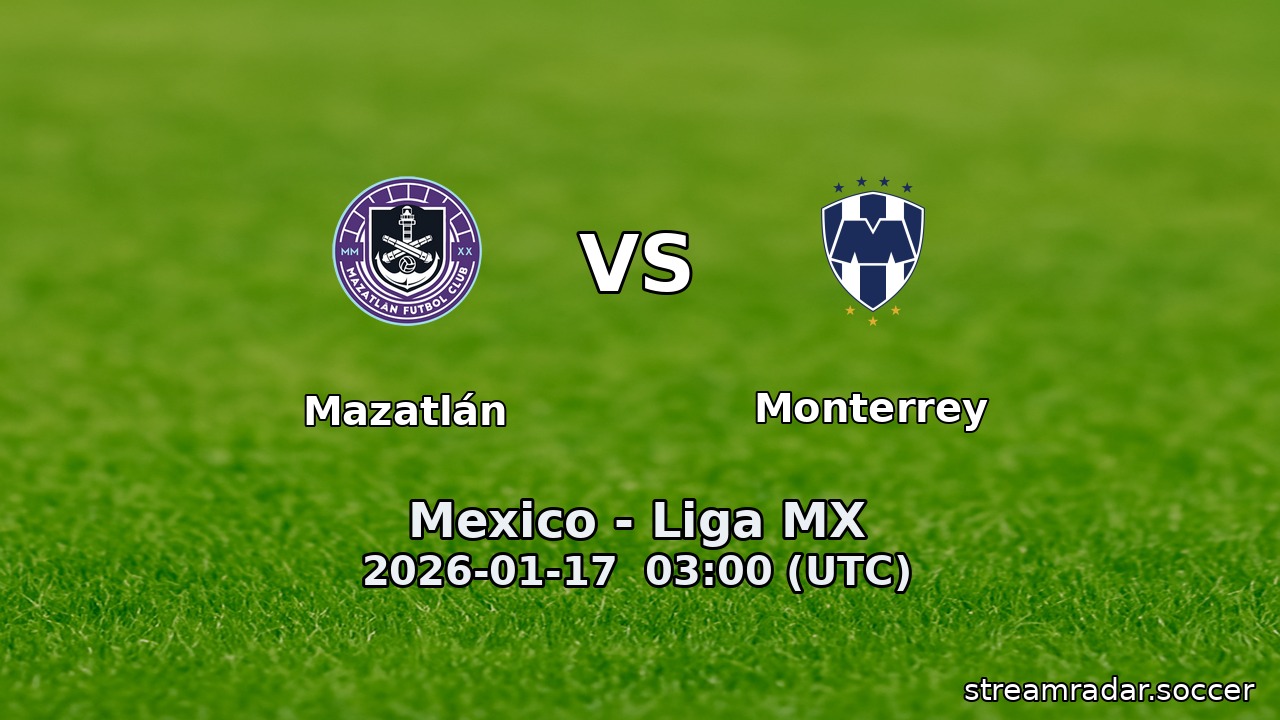Mazatlán vs Monterrey