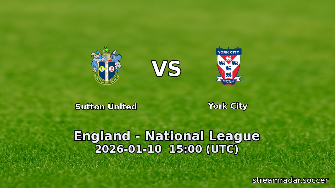 Sutton United vs York City