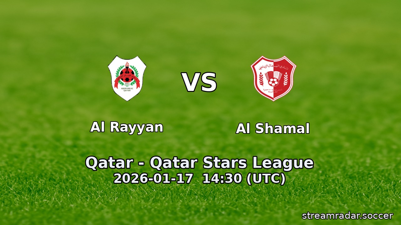 Al Rayyan vs Al Shamal