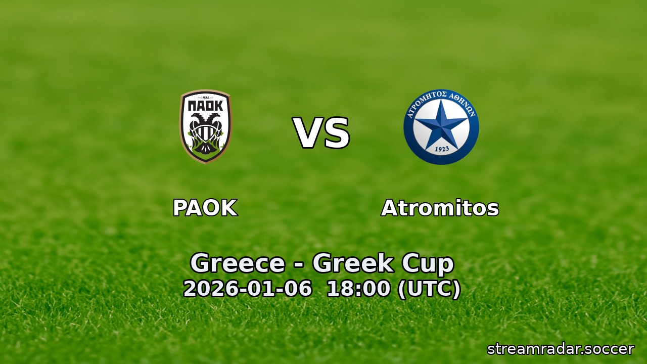 PAOK vs Atromitos
