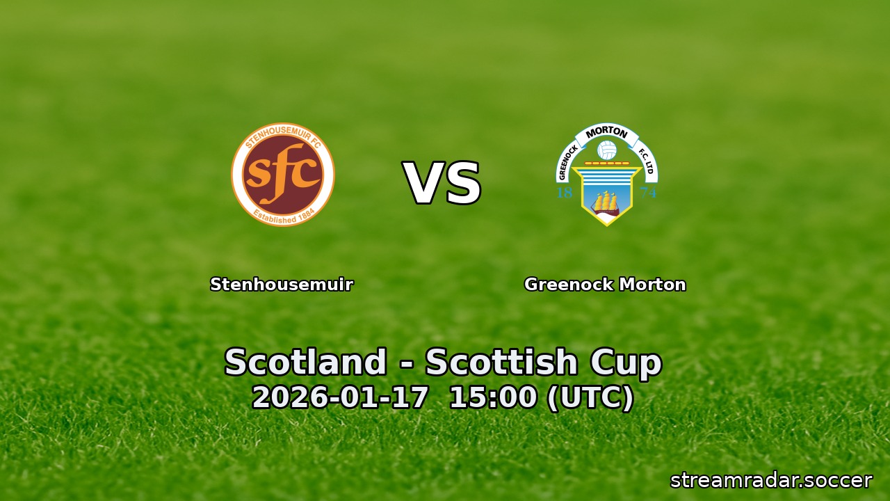 Stenhousemuir vs Greenock Morton