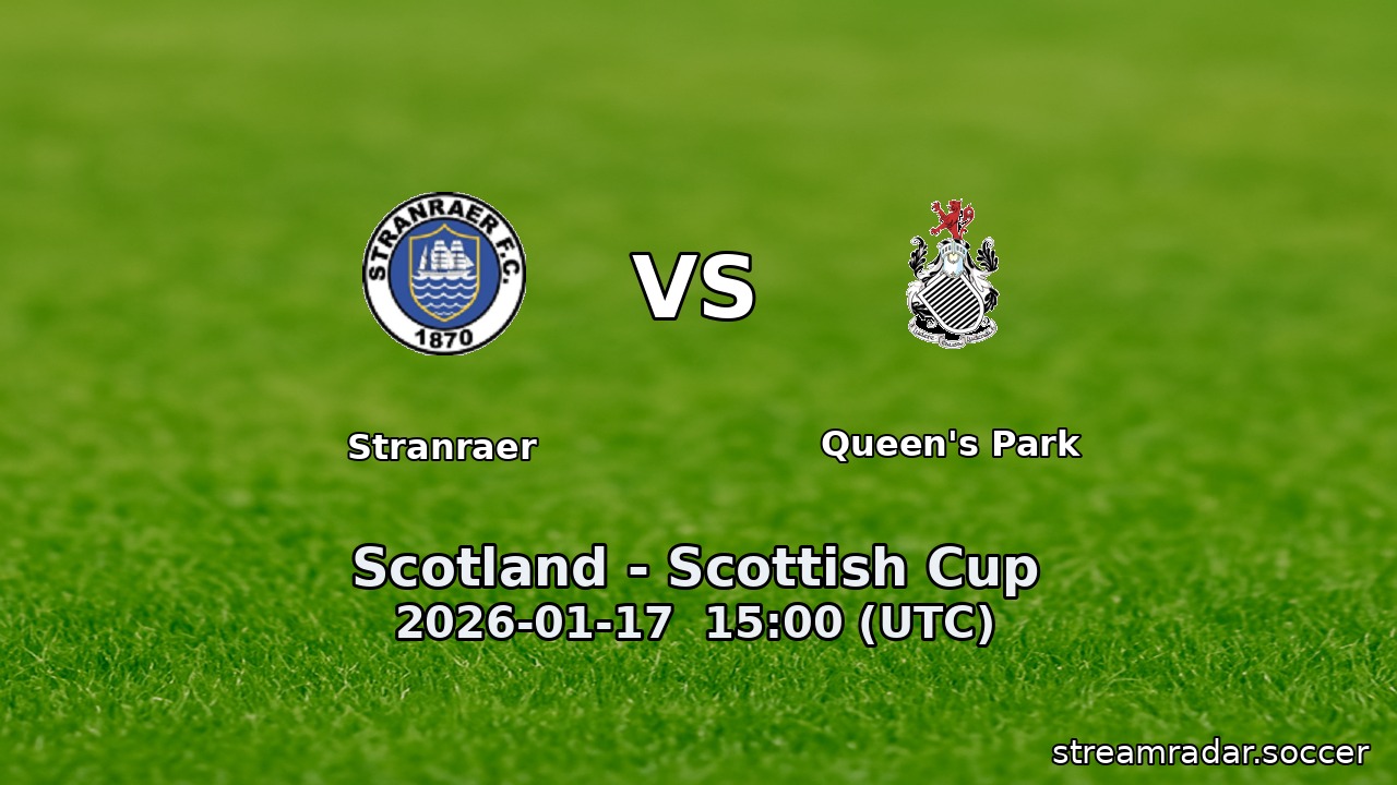 Stranraer vs Queen's Park