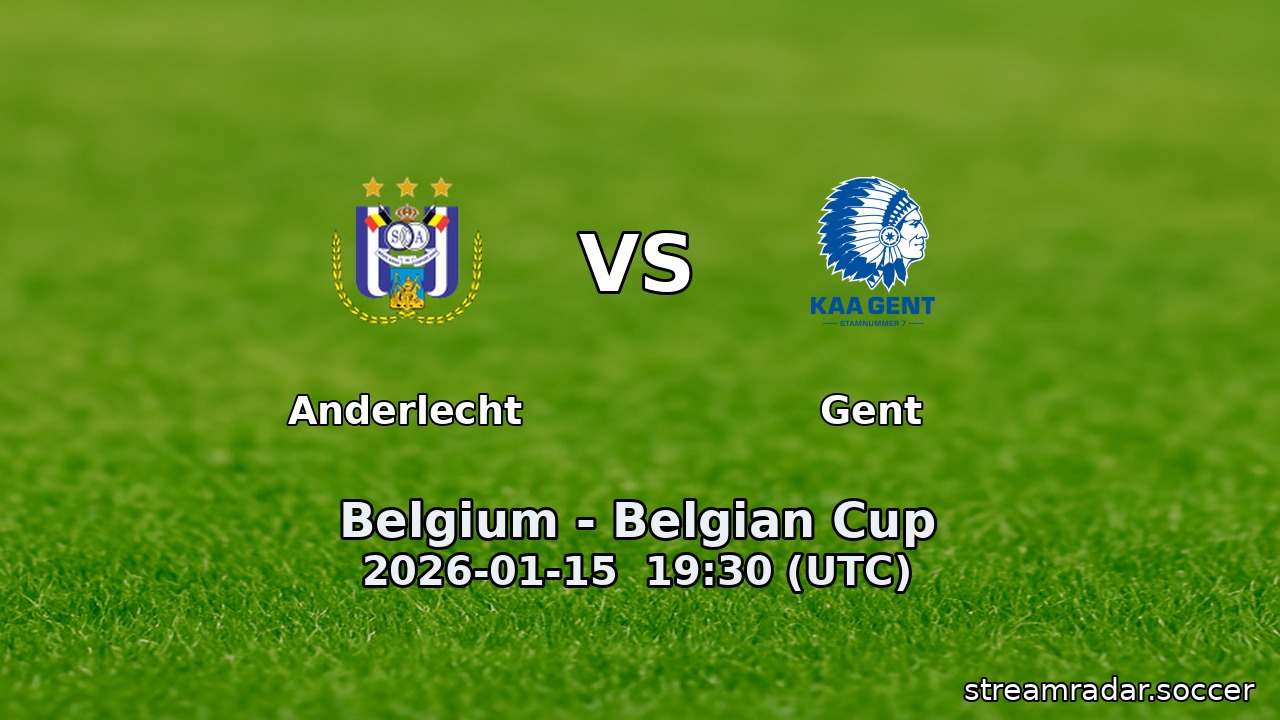 Anderlecht vs Gent