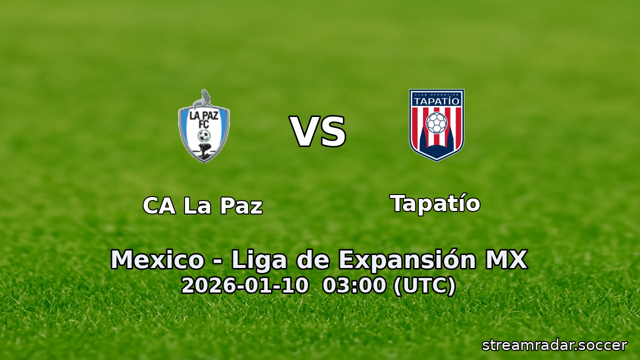 CA La Paz vs Tapatío