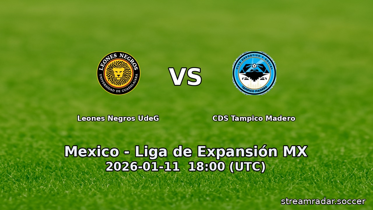 Leones Negros UdeG vs CDS Tampico Madero