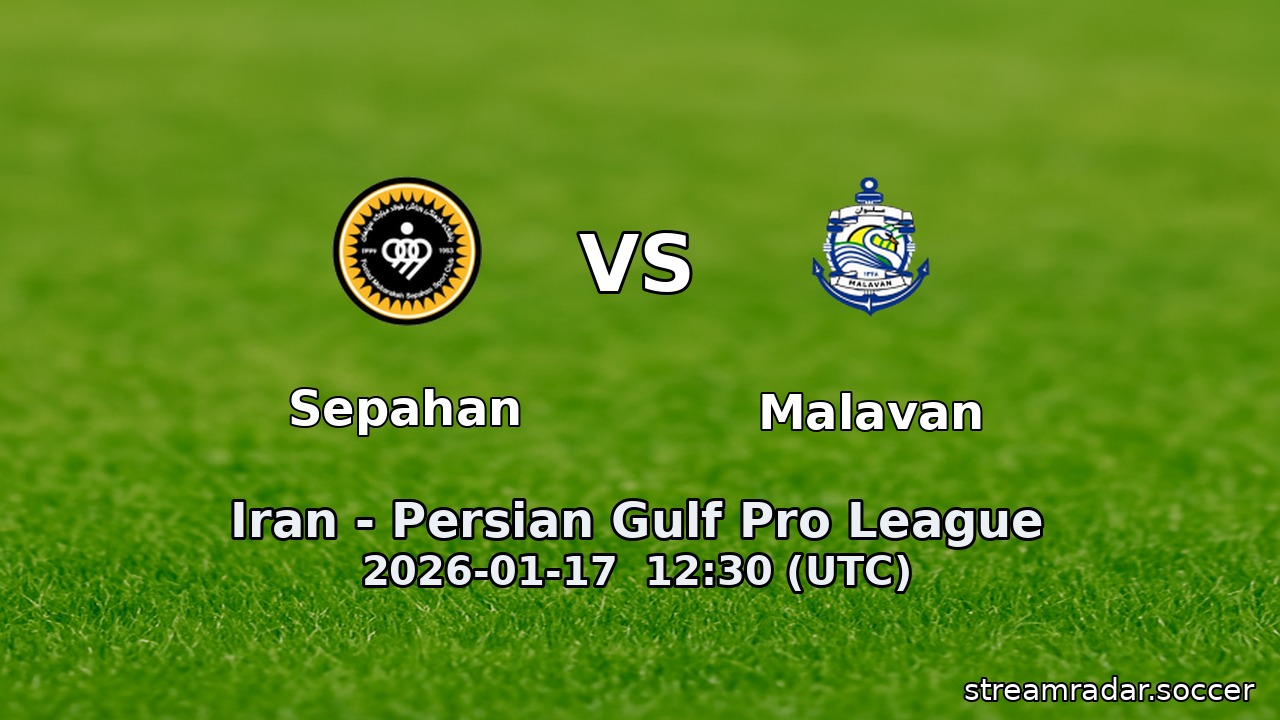Sepahan vs Malavan