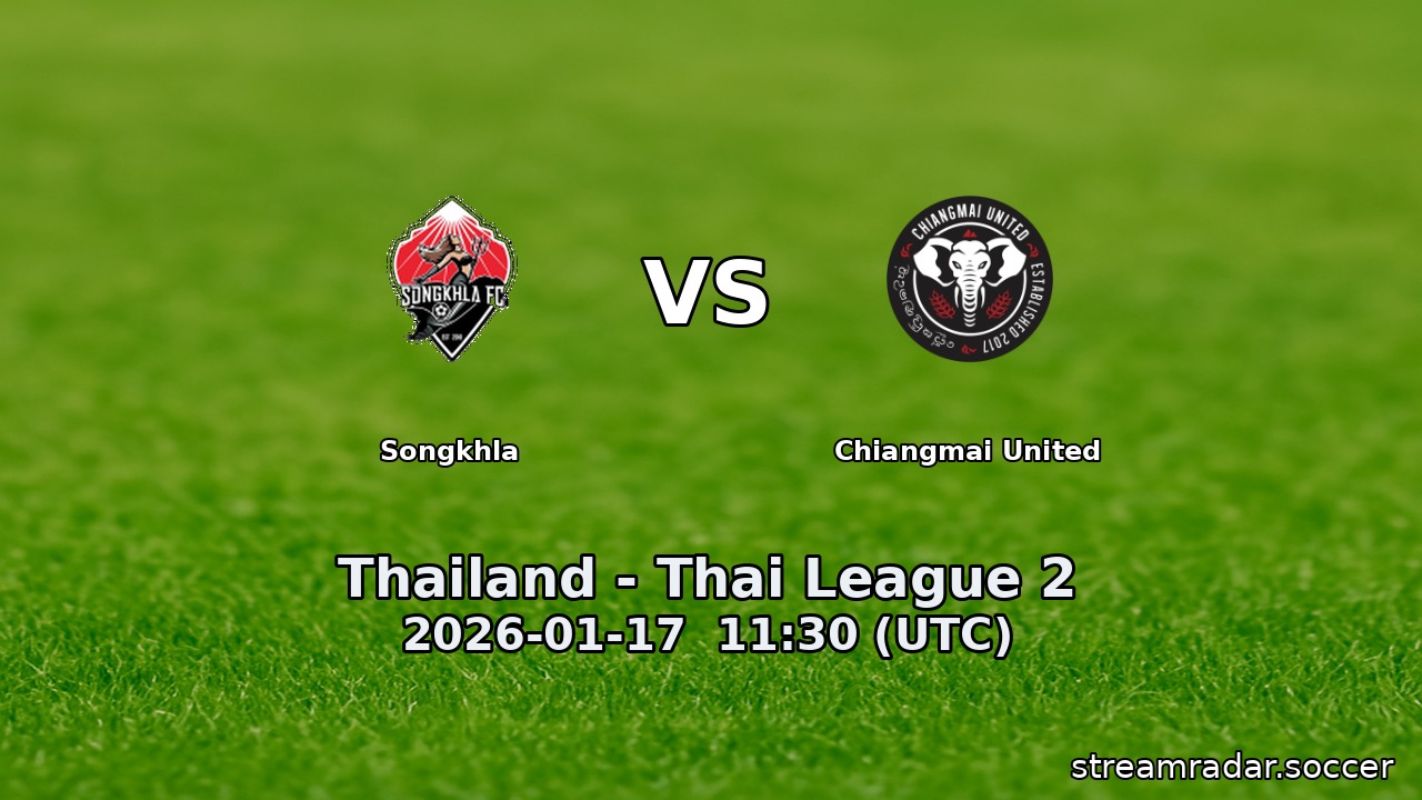 Songkhla vs Chiangmai United