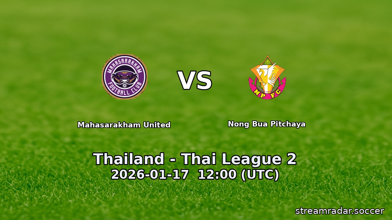 Mahasarakham United vs Nong Bua Pitchaya