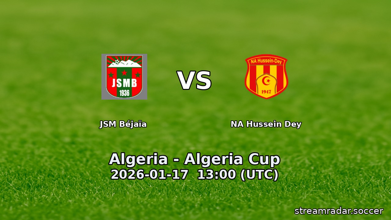 JSM Béjaïa vs NA Hussein Dey