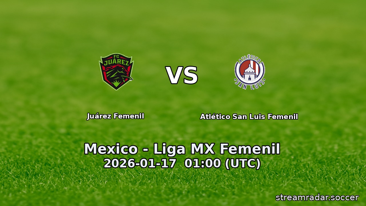 Juárez Femenil vs Atlético San Luis Femenil