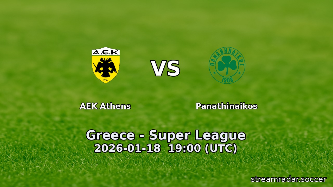 AEK Athens vs Panathinaikos