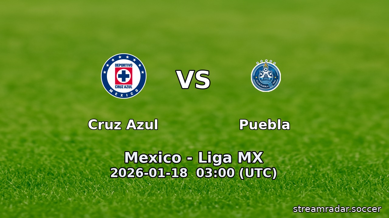 Cruz Azul vs Puebla