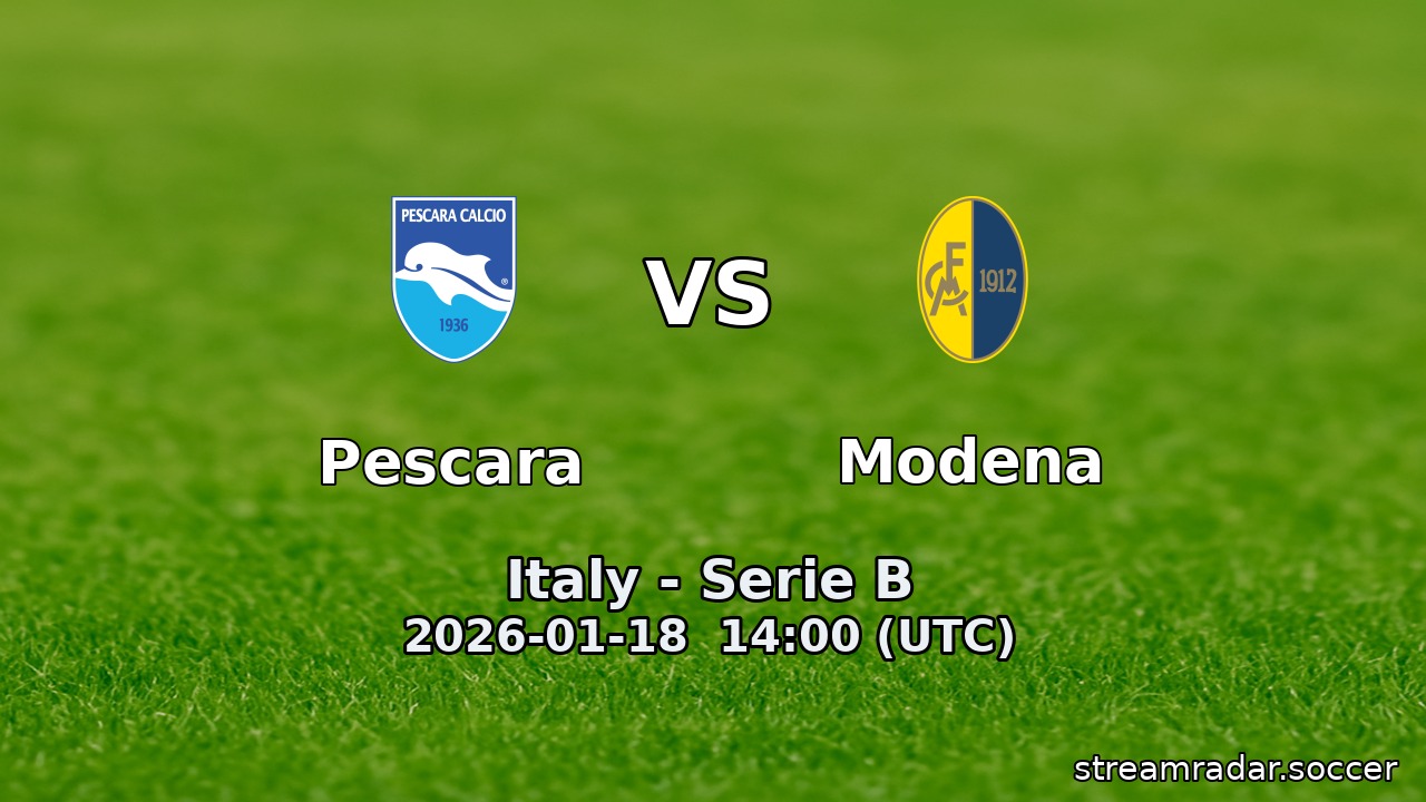 Pescara vs Modena