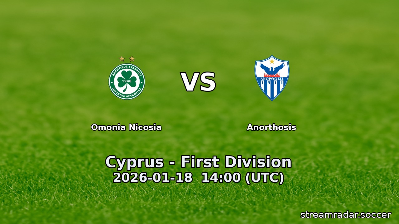Omonia Nicosia vs Anorthosis