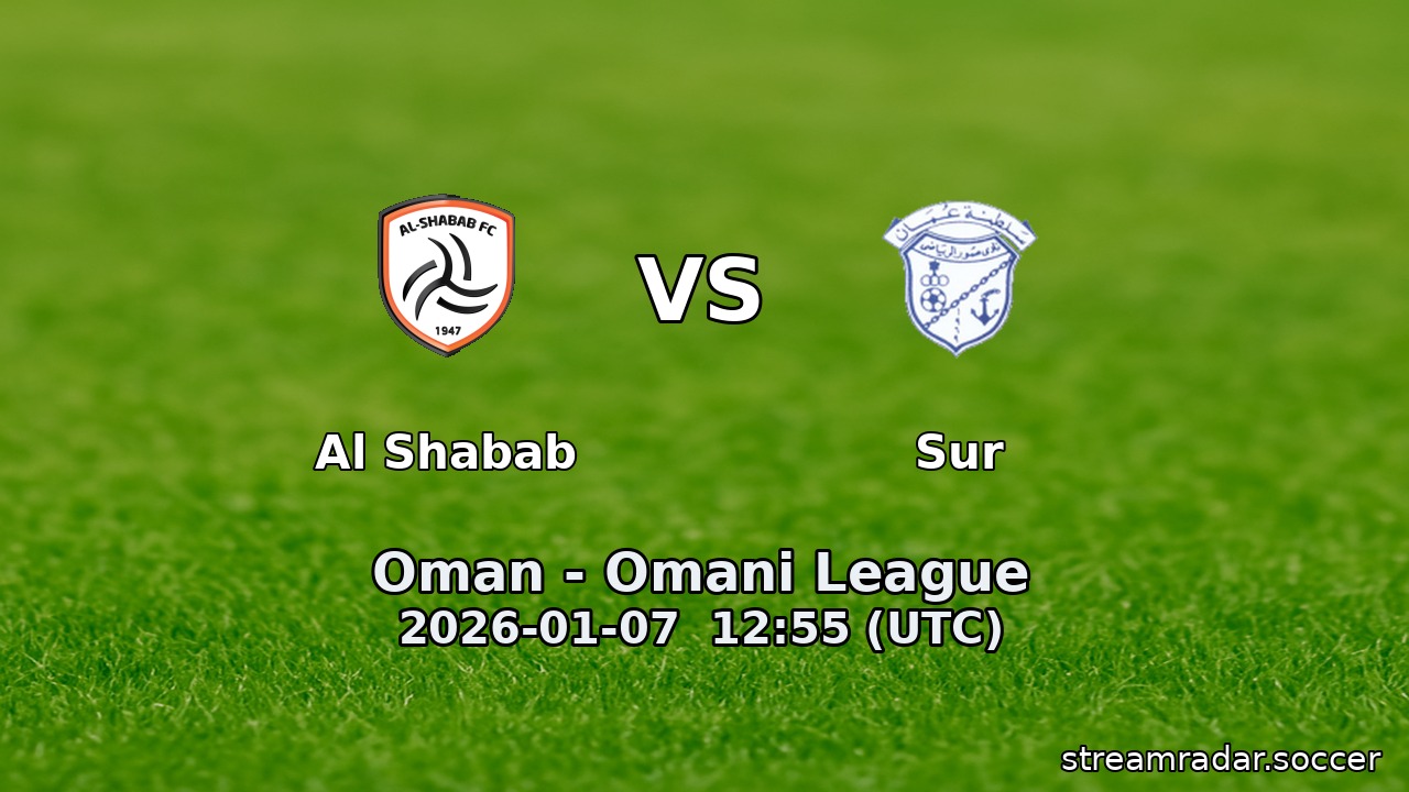Al Shabab vs Sur