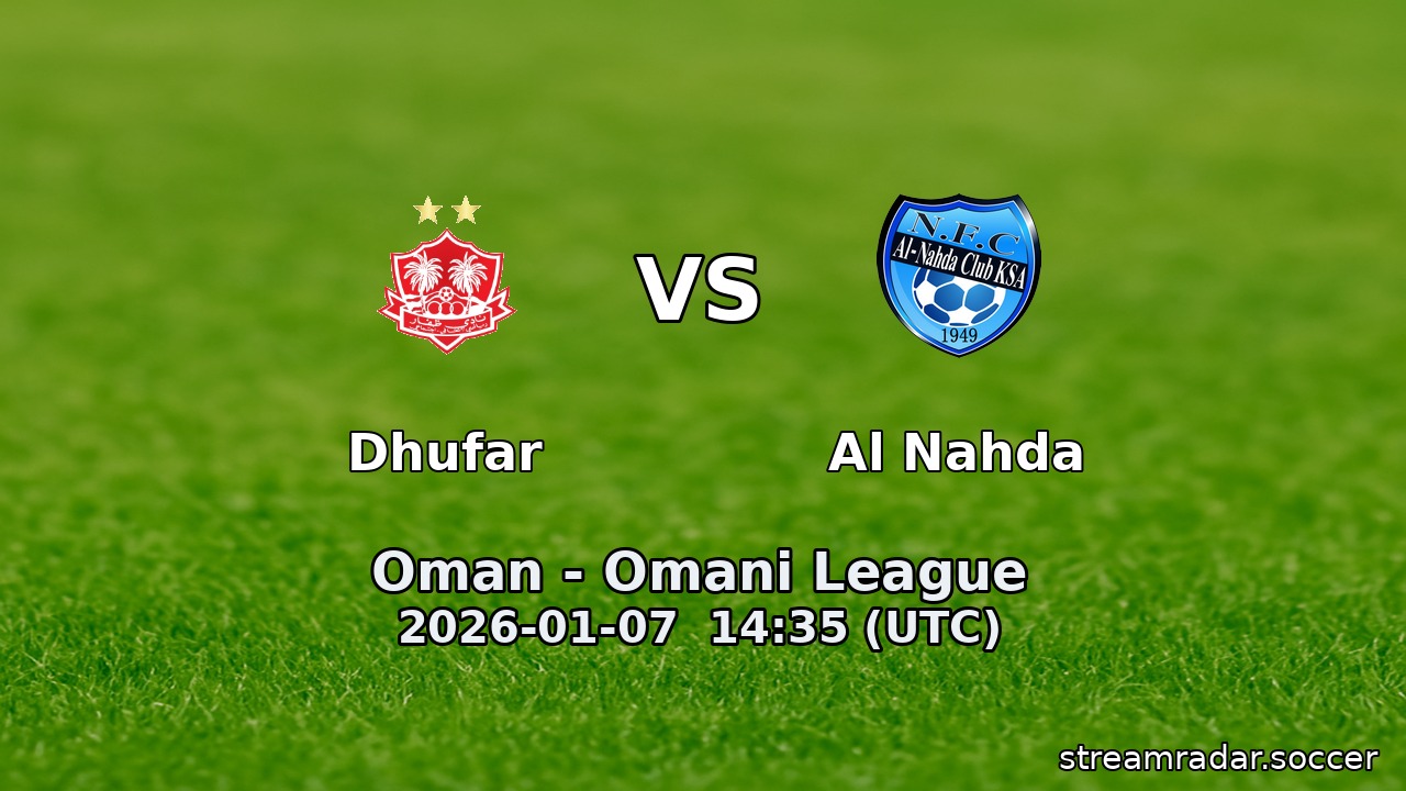 Dhufar vs Al Nahda