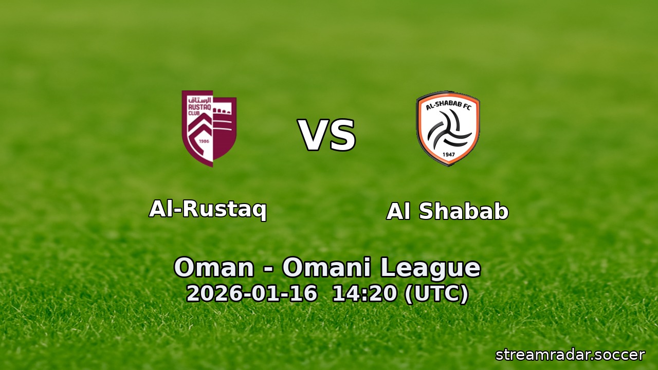 Al-Rustaq vs Al Shabab