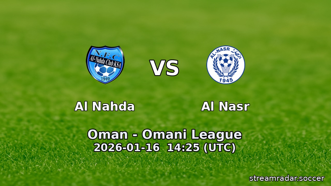 Al Nahda vs Al Nasr