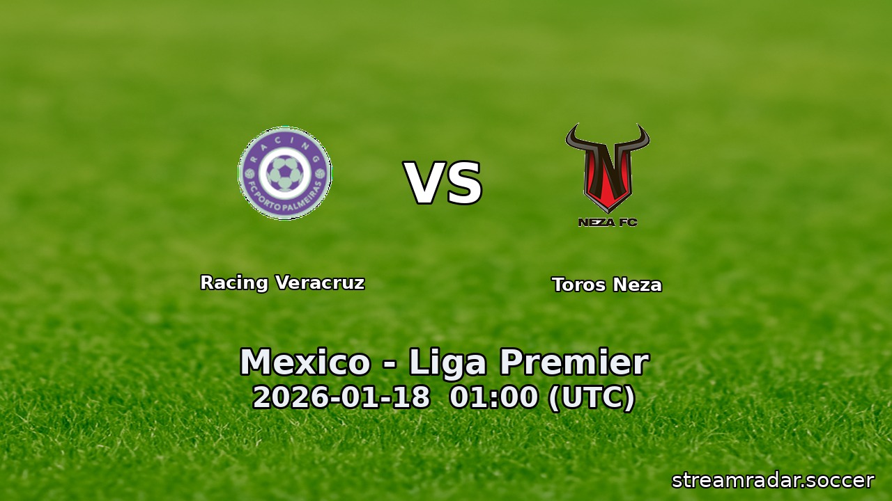Racing Veracruz vs Toros Neza